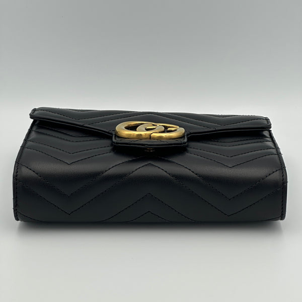 Gucci GG Marmont Wallet on Chain - Black - Chicago Pawners & Jewelers