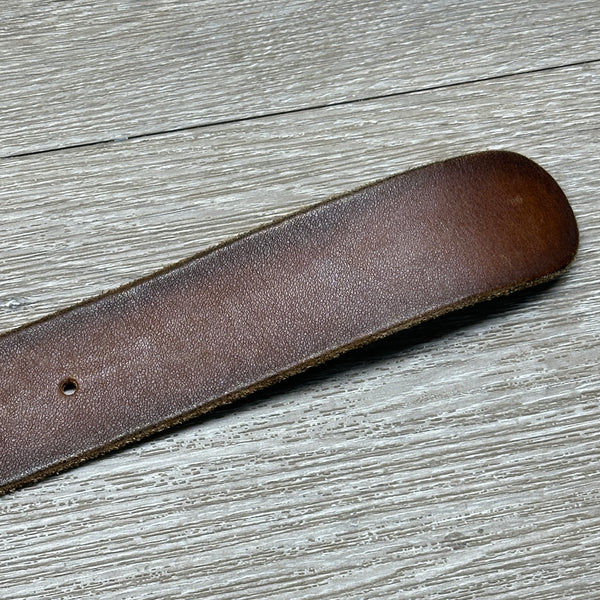 Gucci GG Marmot Wide Belt - Brown Faded Leather - Chicago Pawners & Jewelers