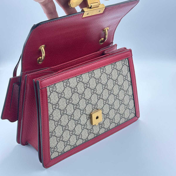 Gucci GG Queen Margaret Top Handle Bag - Red - Chicago Pawners & Jewelers