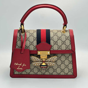 Gucci GG Queen Margaret Top Handle Bag - Red - Chicago Pawners & Jewelers