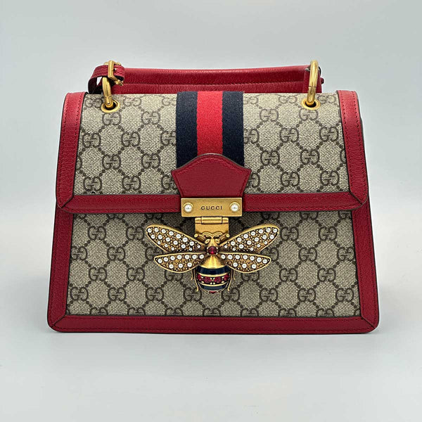 Gucci GG Queen Margaret Top Handle Bag - Red - Chicago Pawners & Jewelers