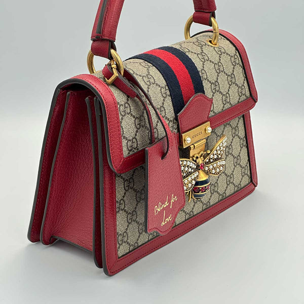 Gucci GG Queen Margaret Top Handle Bag - Red - Chicago Pawners & Jewelers