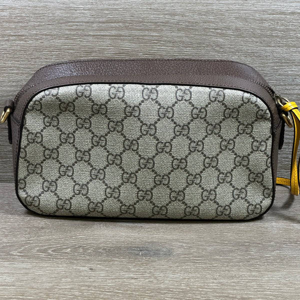 Gucci GG Supreme Monogram Web Neo Vintage Shoulder Bag Beige