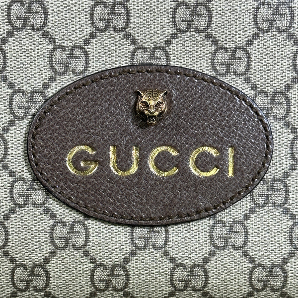 Gucci GG Supreme Monogram Web Neo Vintage Shoulder Bag Beige