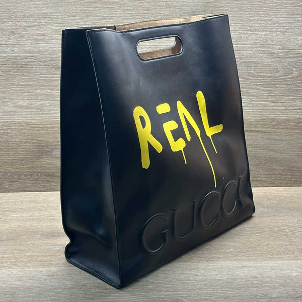 Gucci Ghost Real XL Tote Bag - Black