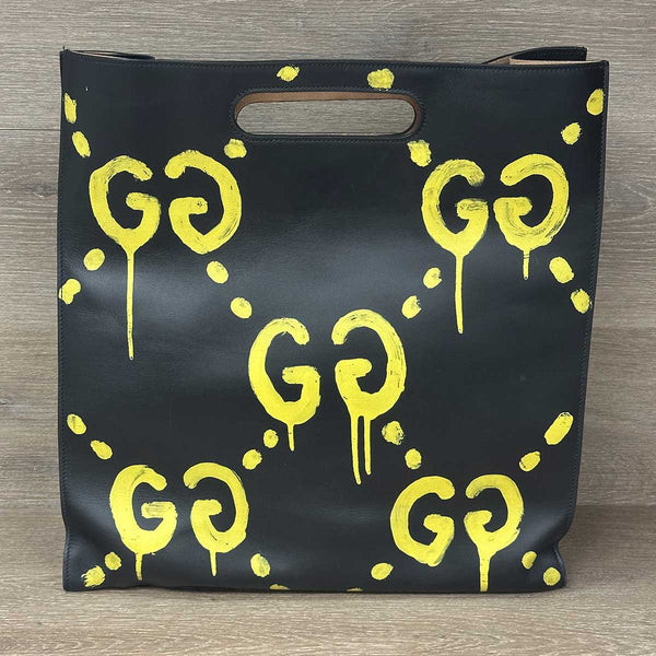 Gucci Ghost Real XL Tote Bag - Black