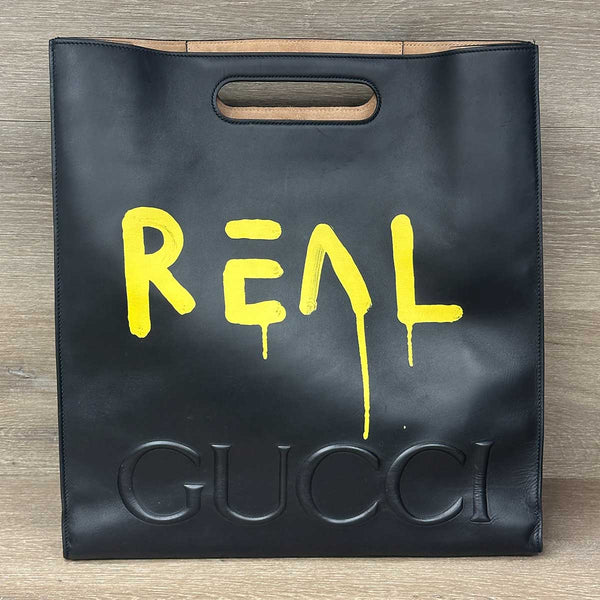 Gucci Ghost Real XL Tote Bag - Black