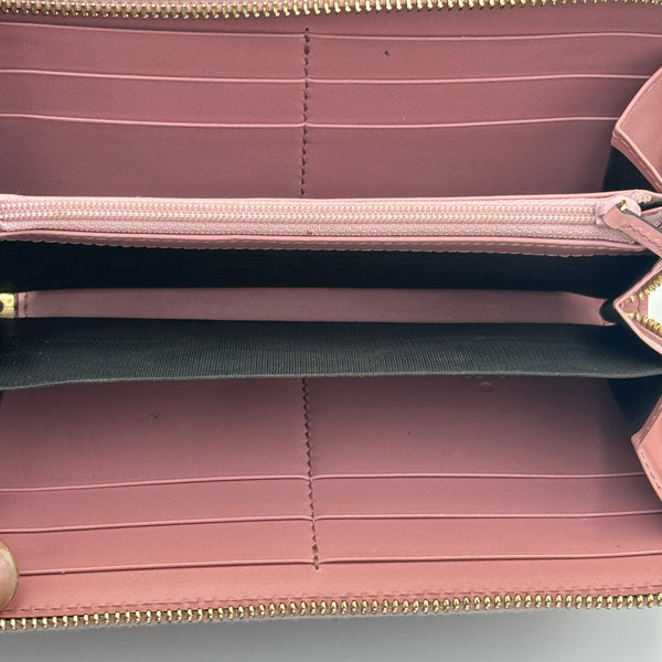 Gucci Guccissima Zip Around Wallet - Pink