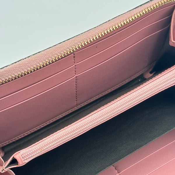 Gucci Guccissima Zip Around Wallet - Pink