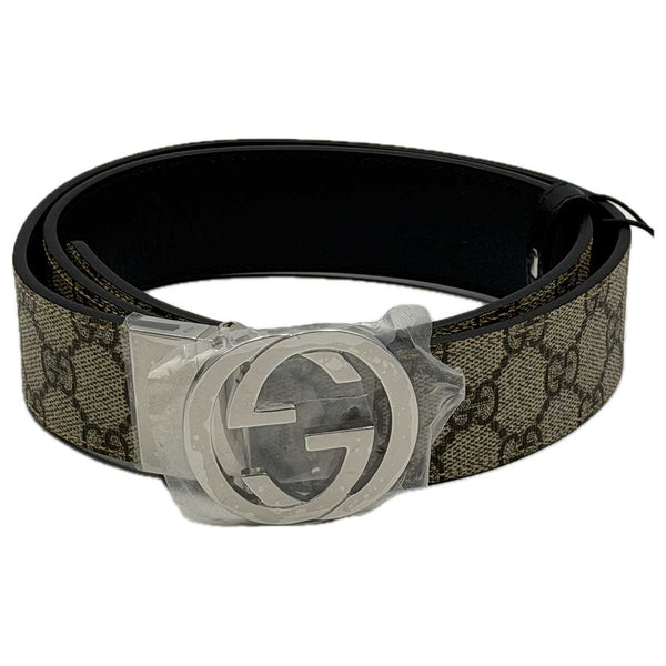 Gucci Interlocking G Supreme Canvas Reversible Belt 85/34