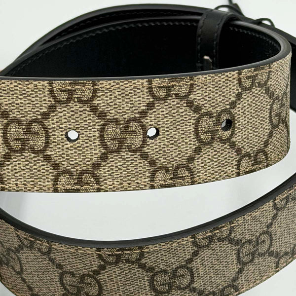 Gucci Interlocking G Supreme Canvas Reversible Belt 85/34