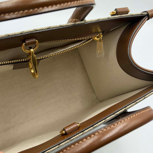 Gucci Interlocking G, Supreme Canvas Small Tote Bag - Neutrals