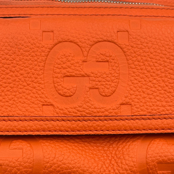 Gucci Jumbo GG Embossed Crossbody/Belt Bag - Orange