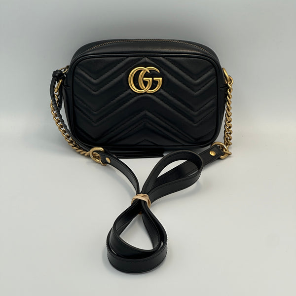 Gucci Marmont Mini Camera Bag - Black