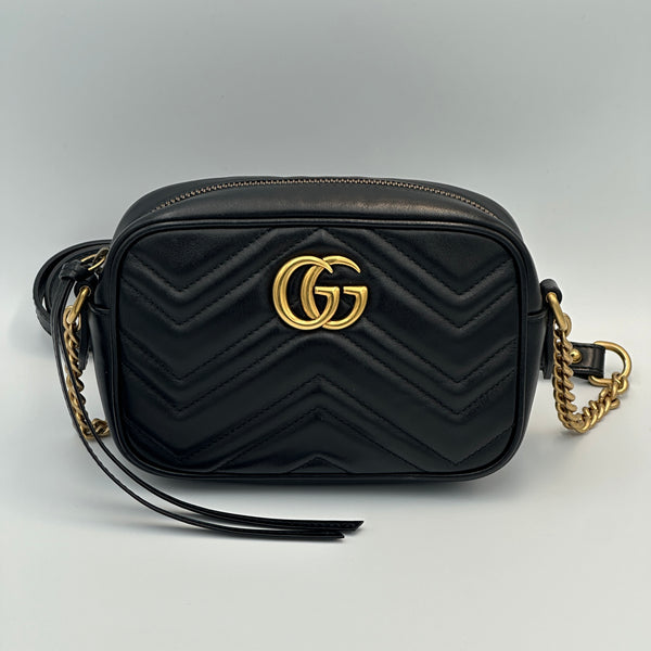 Gucci Marmont Mini Camera Bag - Black