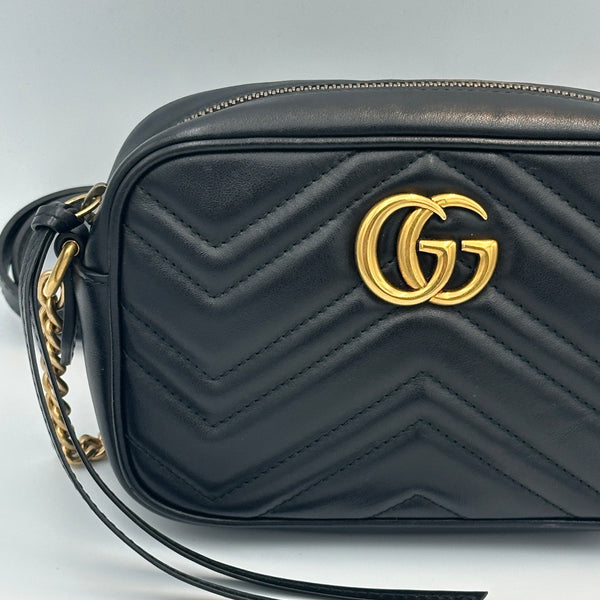 Gucci Marmont Mini Camera Bag - Black