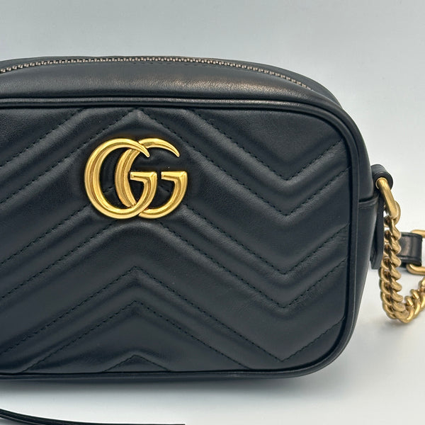 Gucci Marmont Mini Camera Bag - Black