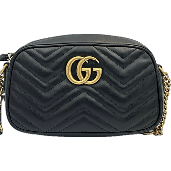 Gucci Marmont Small Camera Bag - Black