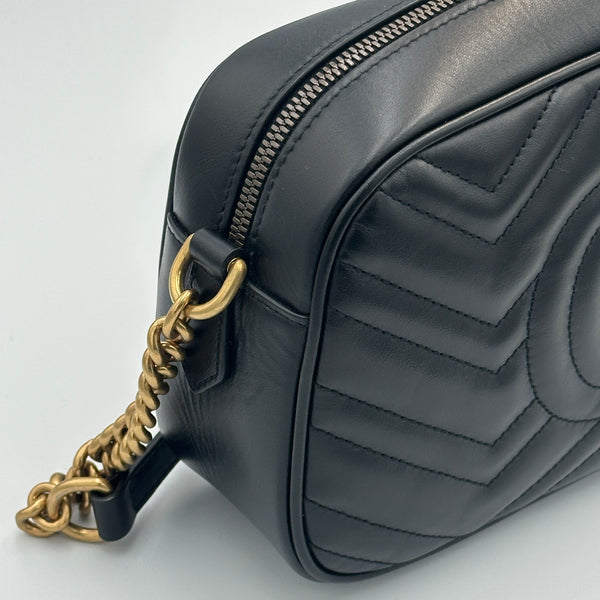 Gucci Marmont Small Camera Bag - Black