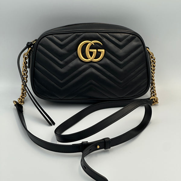Gucci Marmont Small Camera Bag - Black