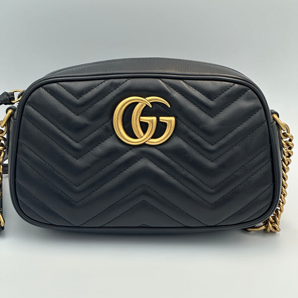 Gucci Marmont Small Camera Bag - Black