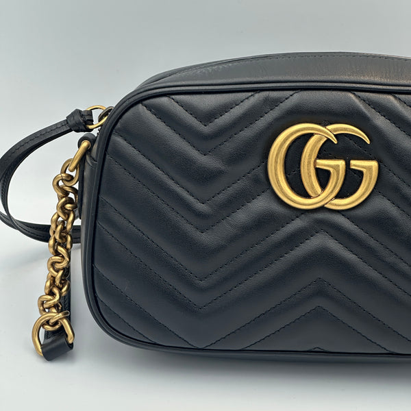 Gucci Marmont Small Camera Bag - Black