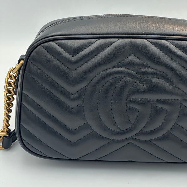 Gucci Marmont Small Camera Bag - Black