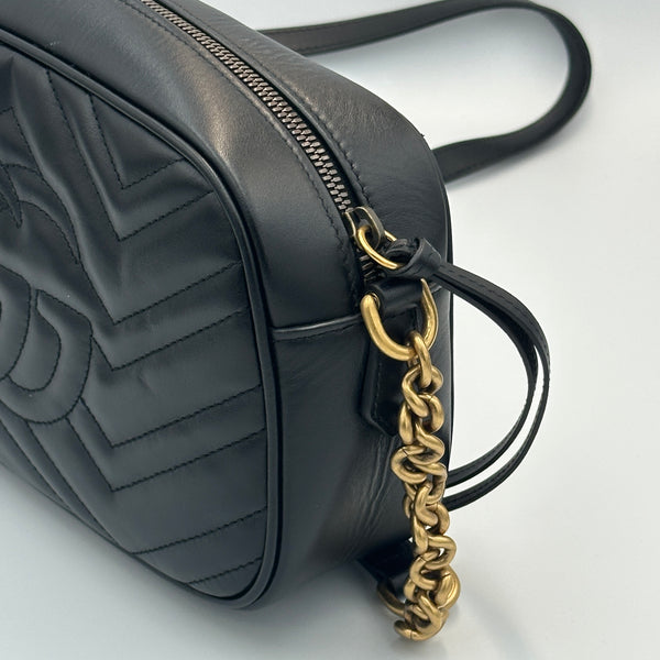 Gucci Marmont Small Camera Bag - Black
