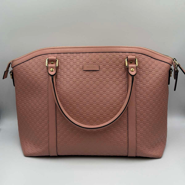Gucci Microguccissima Large Dome Satchel - Pink