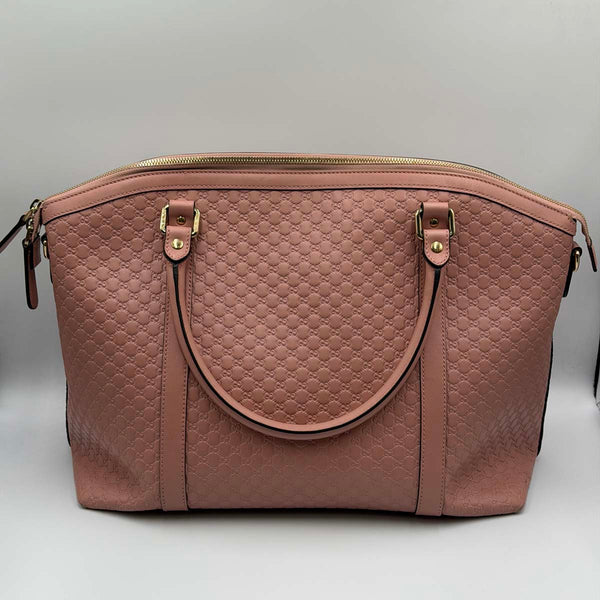 Gucci Microguccissima Large Dome Satchel - Pink