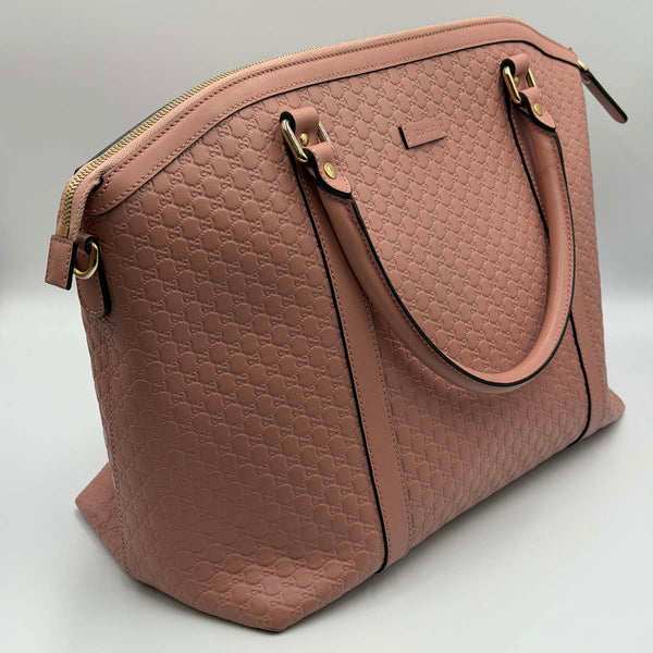 Gucci Microguccissima Large Dome Satchel - Pink
