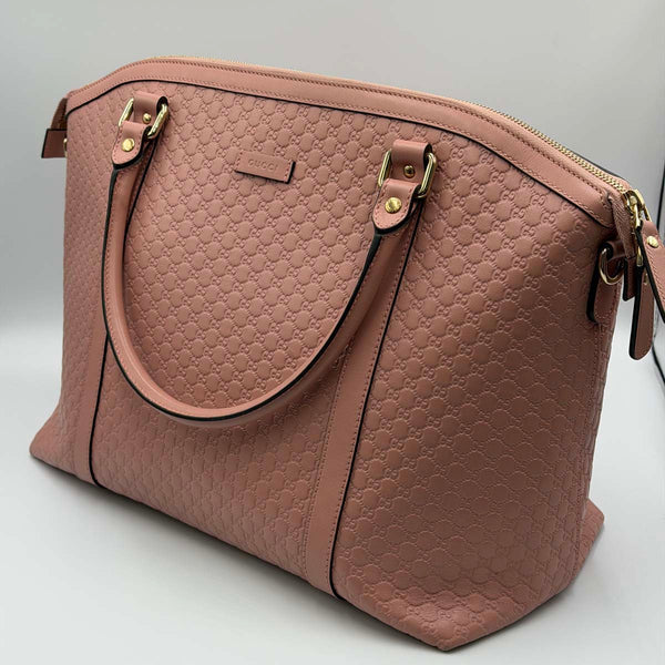 Gucci Microguccissima Large Dome Satchel - Pink