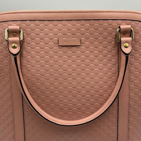 Gucci Microguccissima Large Dome Satchel - Pink