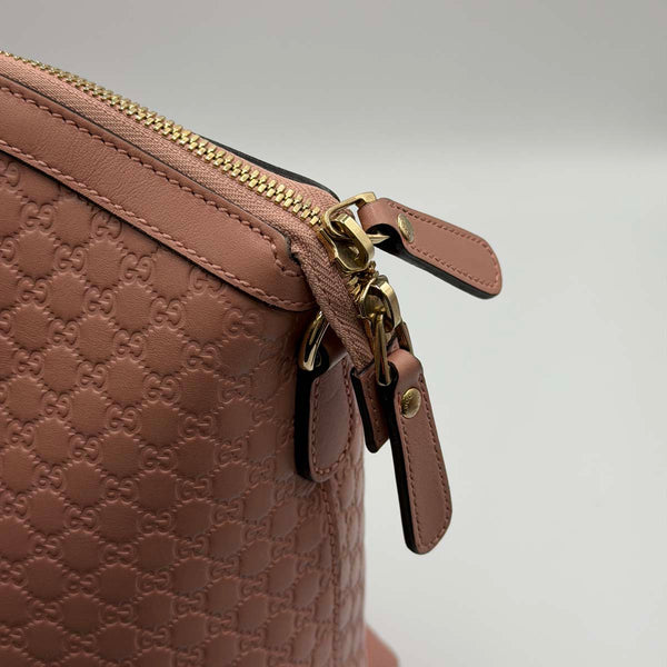 Gucci Microguccissima Large Dome Satchel - Pink