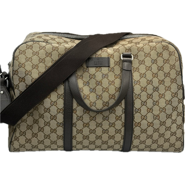 Gucci Monogram Canvas Boston Travel Bag