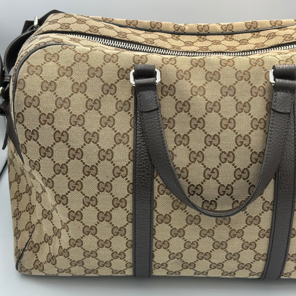 Gucci Monogram Canvas Boston Travel Bag