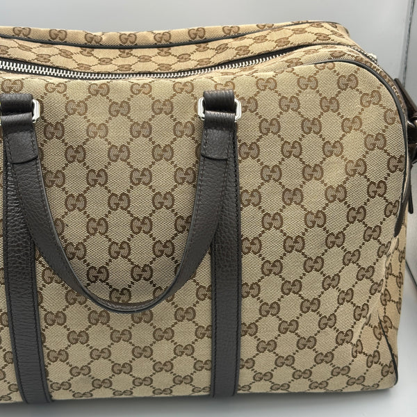 Gucci Monogram Canvas Boston Travel Bag