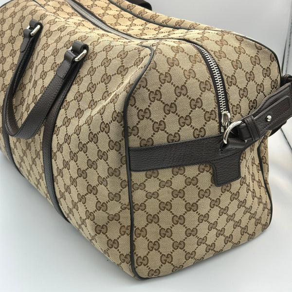 Gucci Monogram Canvas Boston Travel Bag