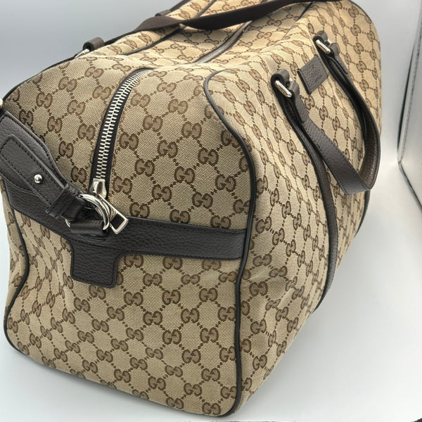 Gucci Monogram Canvas Boston Travel Bag