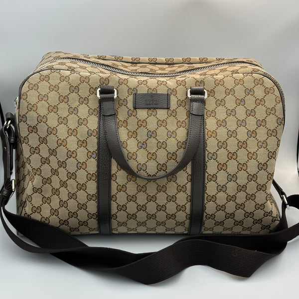 Gucci Monogram Canvas Boston Travel Bag