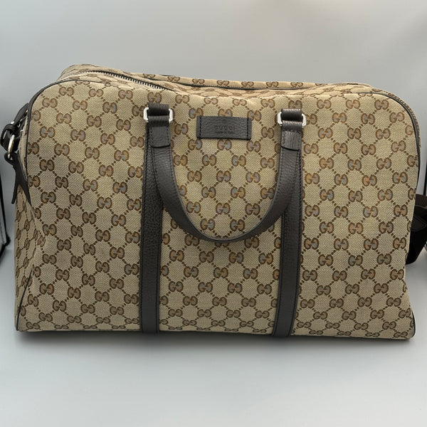 Gucci Monogram Canvas Boston Travel Bag