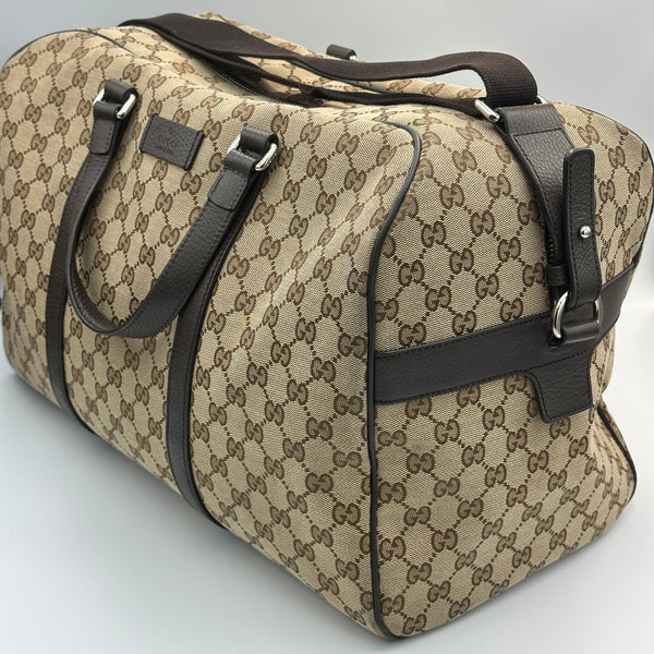 Gucci Monogram Canvas Boston Travel Bag