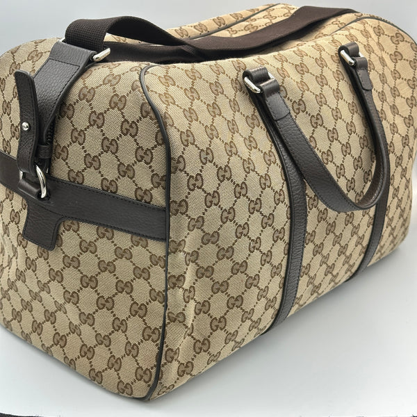 Gucci Monogram Canvas Boston Travel Bag
