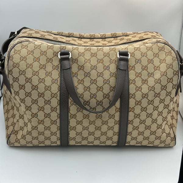 Gucci Monogram Canvas Boston Travel Bag