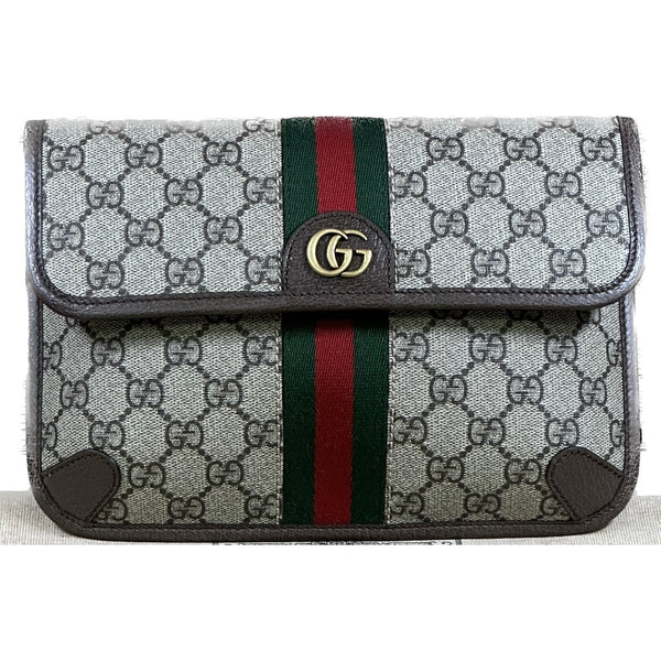 Gucci Ophidia Belt Bag - Beige and Ebony