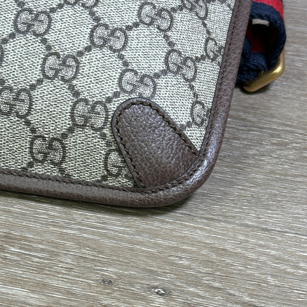 Gucci Ophidia Belt Bag - Beige and Ebony