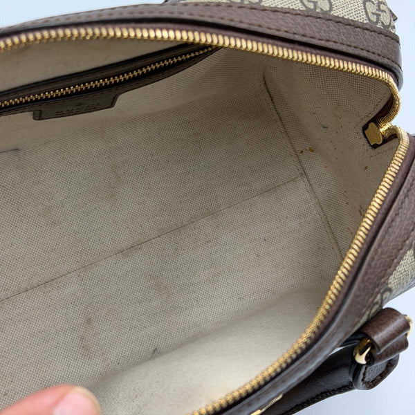 Gucci Ophidia Boston Bag - Medium - Supreme Canvas