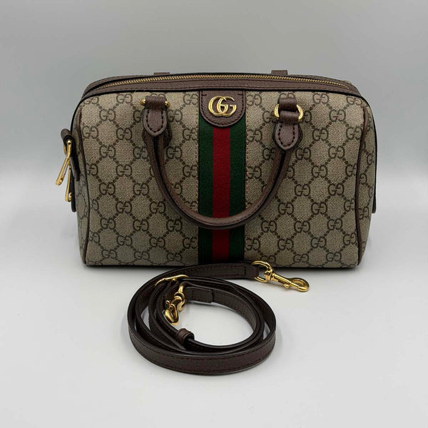 Gucci Ophidia Boston Bag - Medium - Supreme Canvas