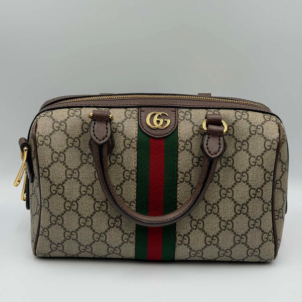 Gucci Ophidia Boston Bag - Medium - Supreme Canvas