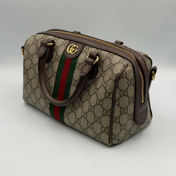 Gucci Ophidia Boston Bag - Medium - Supreme Canvas